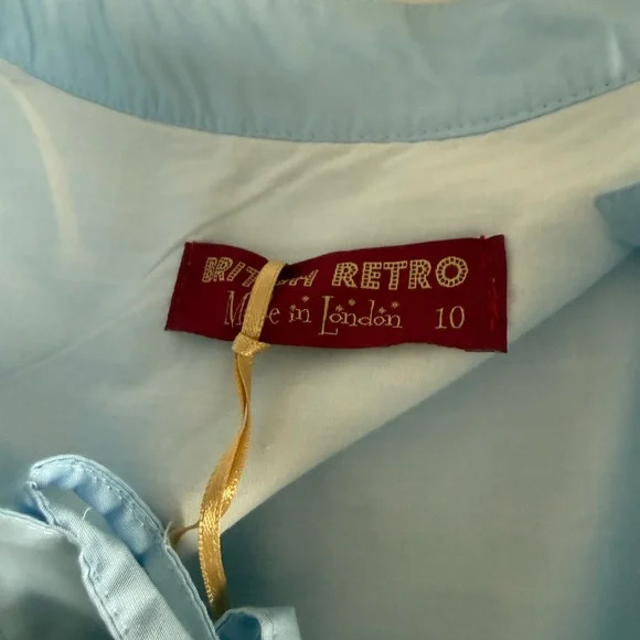 Elegant Light Blue Midi Dress - Picture 2 of 4